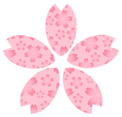 桜模様の桜