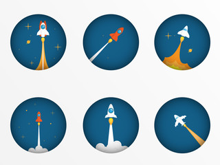 rocket launch startup concept