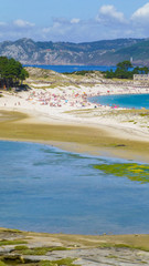 Fototapeta na wymiar Cies Islands. National Park in Galicia,Spain