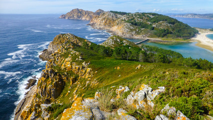 Cies Islands. Natural paradise in Galicia.Spain