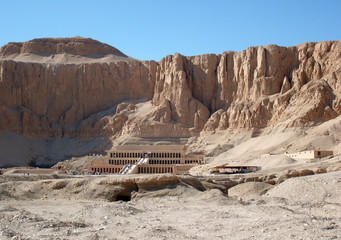 The view of Mortuary Temple of Hatshepsut, Upper Egypt