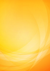Curved abstract yellow orange background