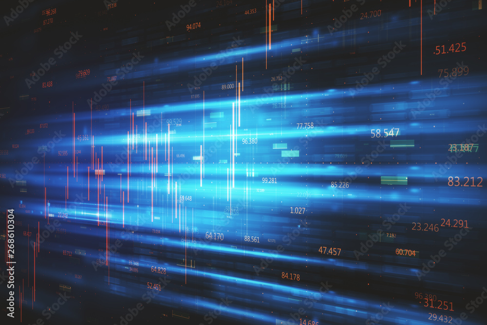 Poster abstract big data backdrop