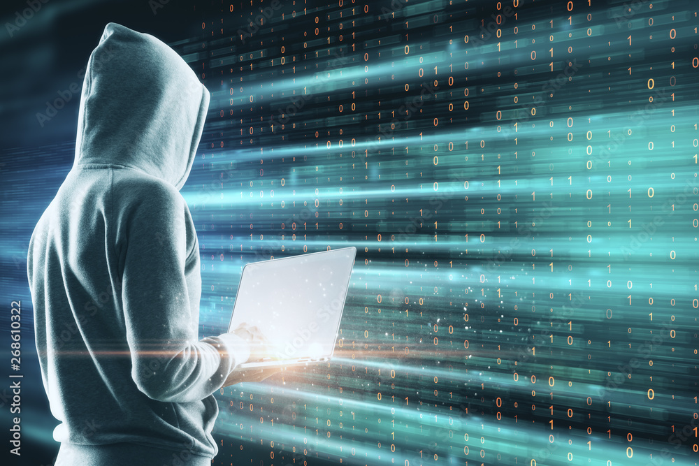 Poster big data and malware concept