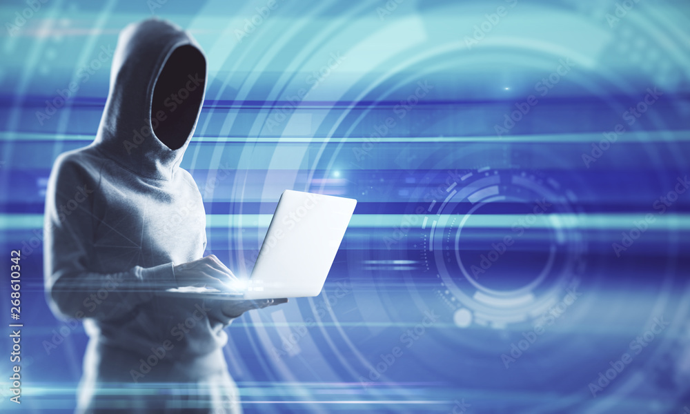 Poster hacking and malware concept