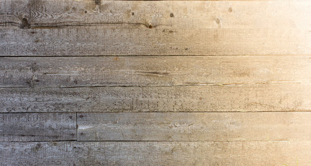 The old wooden planks with sun light