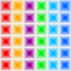 Volumetric, three-dimensional color seamless texture rhombus rectangular shape