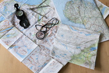 Planing travel route with maps
