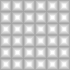 Volumetric, three-dimensional grayscale seamless texture rhombus rectangular shape
