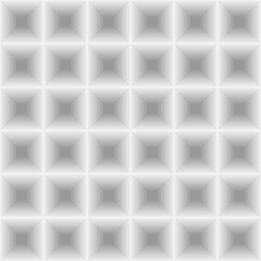 Volumetric, three-dimensional grayscale seamless texture rhombus rectangular shape