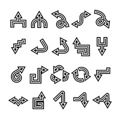 Fototapeta premium arrow icons set 