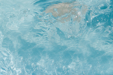 blue boiling water background photo