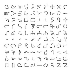 arrow icons vector set