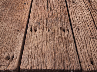 Obraz premium perspective view at wooden boardwalk