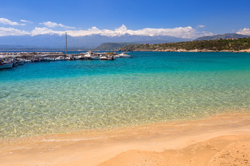 Beautiful beach at Marathi bay on Crete, Greece