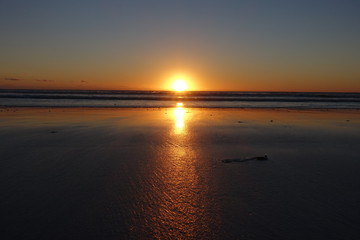 Sunset ocean, cape town, south africa