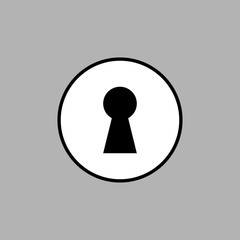 Keyhole icon vector - 268618948