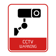 CCTV label sign