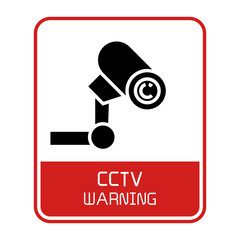 CCTV label sign