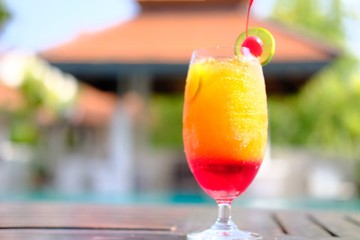 summer drink fruit punch mocktail