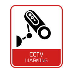 CCTV label sign