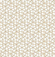 Seamless geometric pattern inspired by Japanese Kumiko ornament.