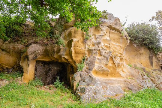 Etruscan ruins of the city of Cuma