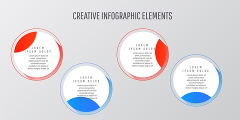 Creative digital illustration Infographic workflow layout, banner, number options, step up options, web design, diagram.