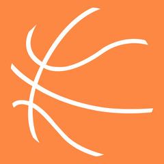 Basketball ball simple