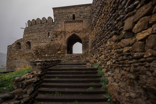 entrance stairs to gori castle