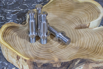 Mandrel from solid steel for metal-cutting tools.