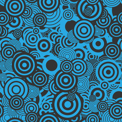 Fototapeta na wymiar Retro seamless with circles pattern. Abstract background pattern design with circles. Vector illustration. 