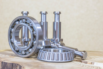 Solid steel mandrel with bearings for cutting tools.