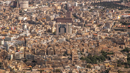 Beautiful aerial view of skyline of city Oran, Algeria