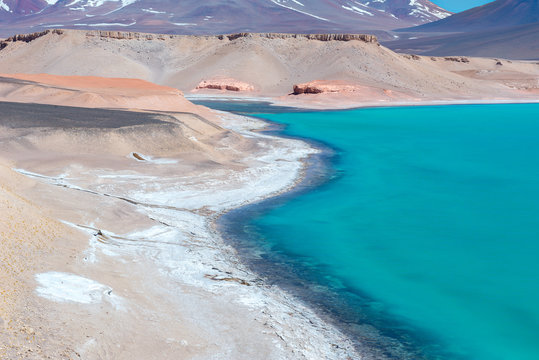 Laguna Verde (Green Lagoon) salt lake, Paso de San Francisco, Atacama Region, Chile - Powered by Adobe