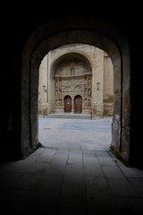 City of Haro, located in the northwest of the community of La Rioja (Spain). important locality of the wine industry and wine tourism. Church of Santo Tomas