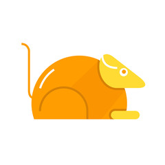 guinea pig, lab rat icon in white background