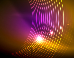 Shiny circles glowing abstract background