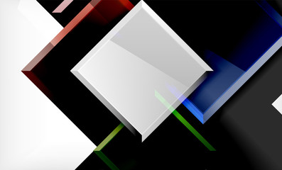 Color squares futuristic abstract background