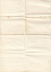 Fototapeta premium Texture old paper with traces of scuffs and stains.