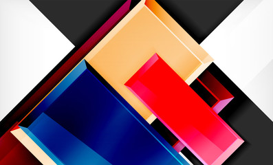 Color squares futuristic abstract background