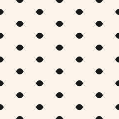 Universal minimalist vector seamless pattern. Abstract minimal geometric texture