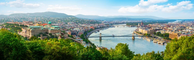 Foto op Aluminium Panoramisch van Boedapest © Givaga