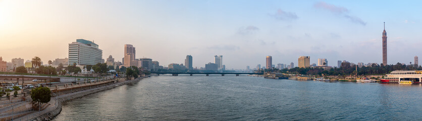 Nile River view of Cairo © Givaga