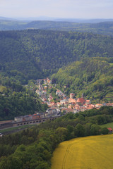 View of the Lilienstein in Saxon Switzerland