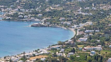 Fototapeta na wymiar Panorama de l'ile de Leros en grece ile du dodecanèse