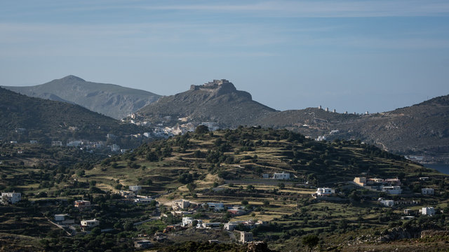 Paysage panoramique ile de Grece de Leros