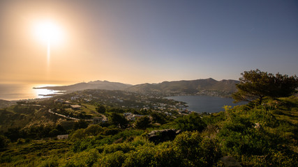 Paysage panoramique ile de Grece de Leros
