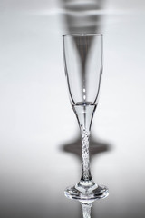 Obraz premium empty wine glass of champagne