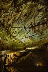 stalagmites in Prometheus Cave